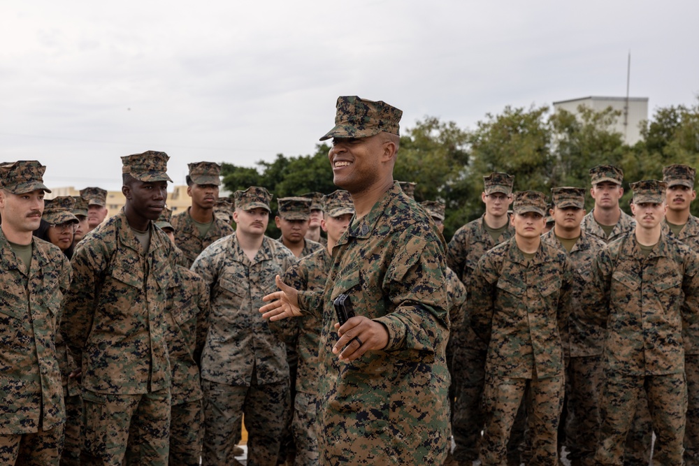 Sgt. Malik Pugh Navy and Marine Corps Achievement Medal Ceremony