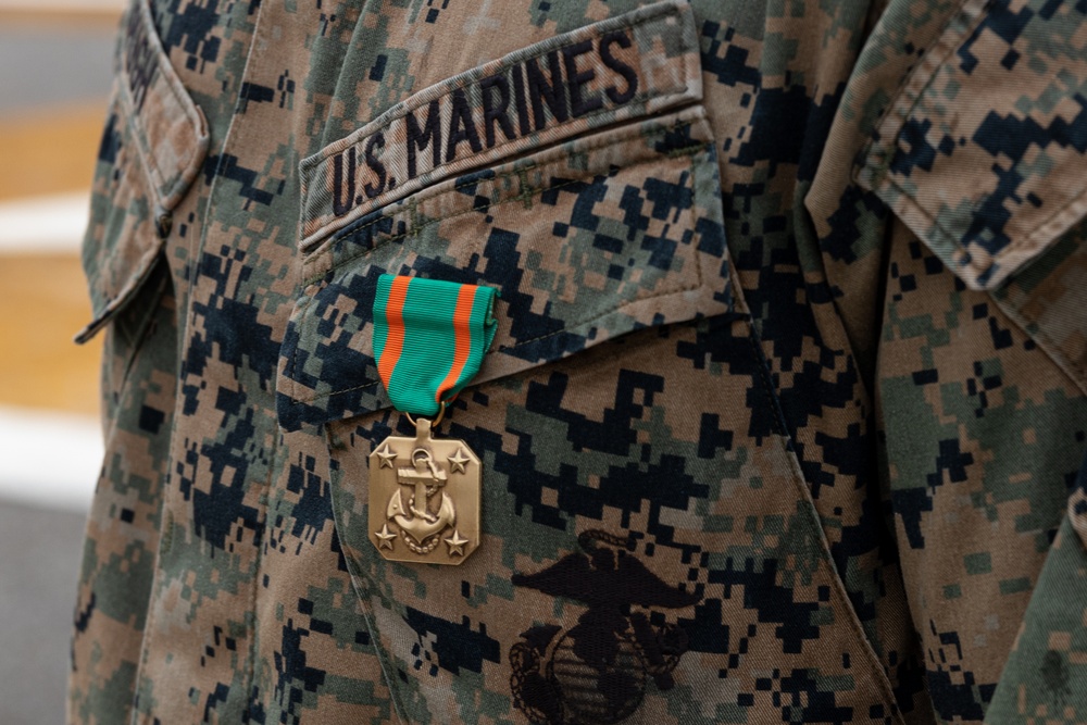 Sgt. Malik Pugh Navy and Marine Corps Achievement Medal Ceremony