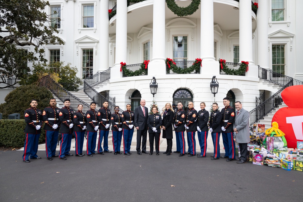 First Lady of the United States hosts Toys for Tots event at White House