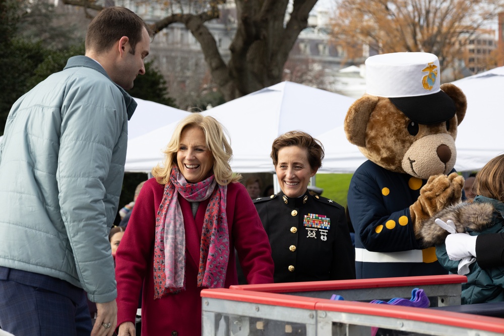 First Lady of the United States hosts Toys for Tots event at White House