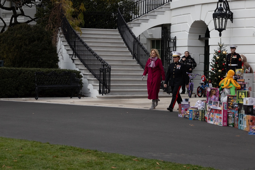 First Lady of the United States hosts Toys for Tots event at White House