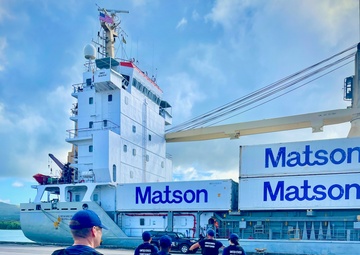 U.S. Coast Guard conducts security boarding at Port of Guam, bolstering maritime security