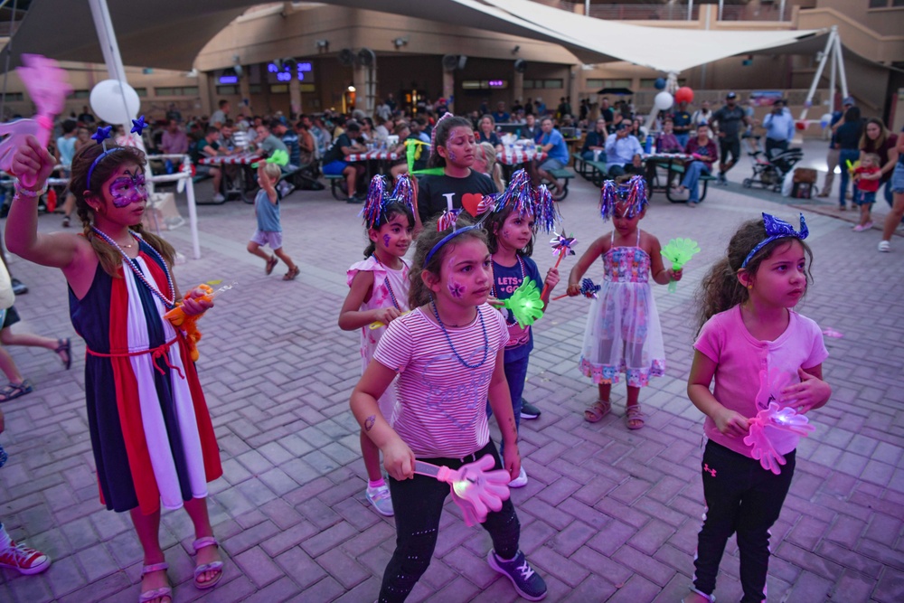 Kaitlin Walker performs at Naval Support Activity (NSA) Bahrain