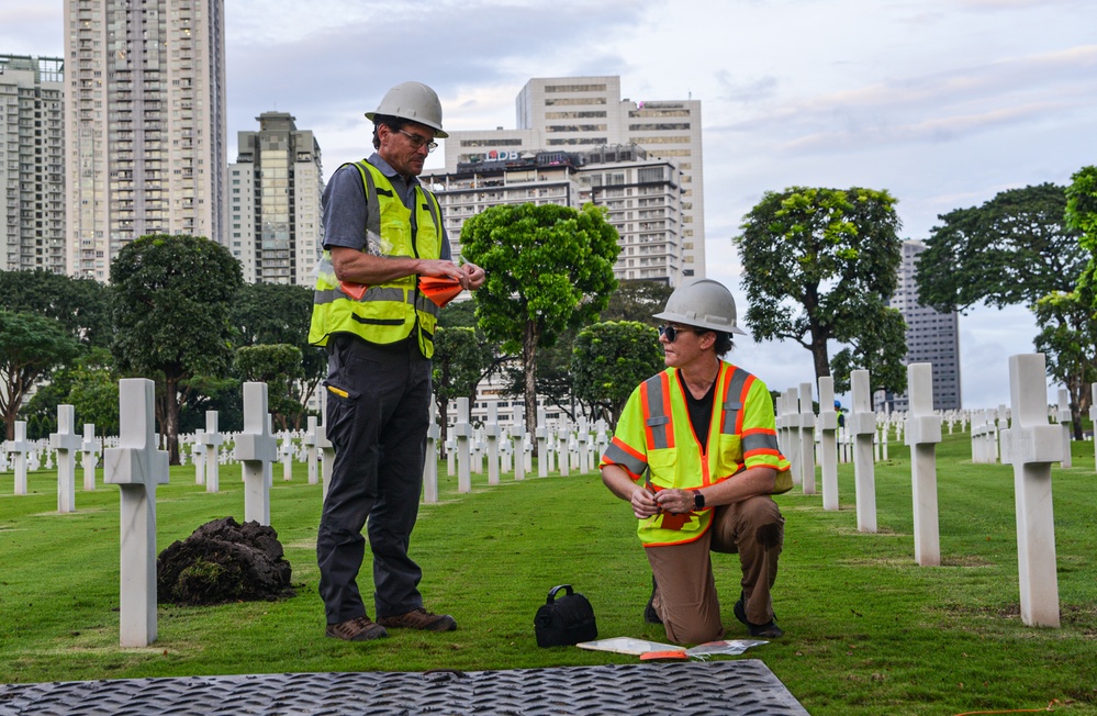 DPAA and ABMC Personnel Conduct Disinterment Operations