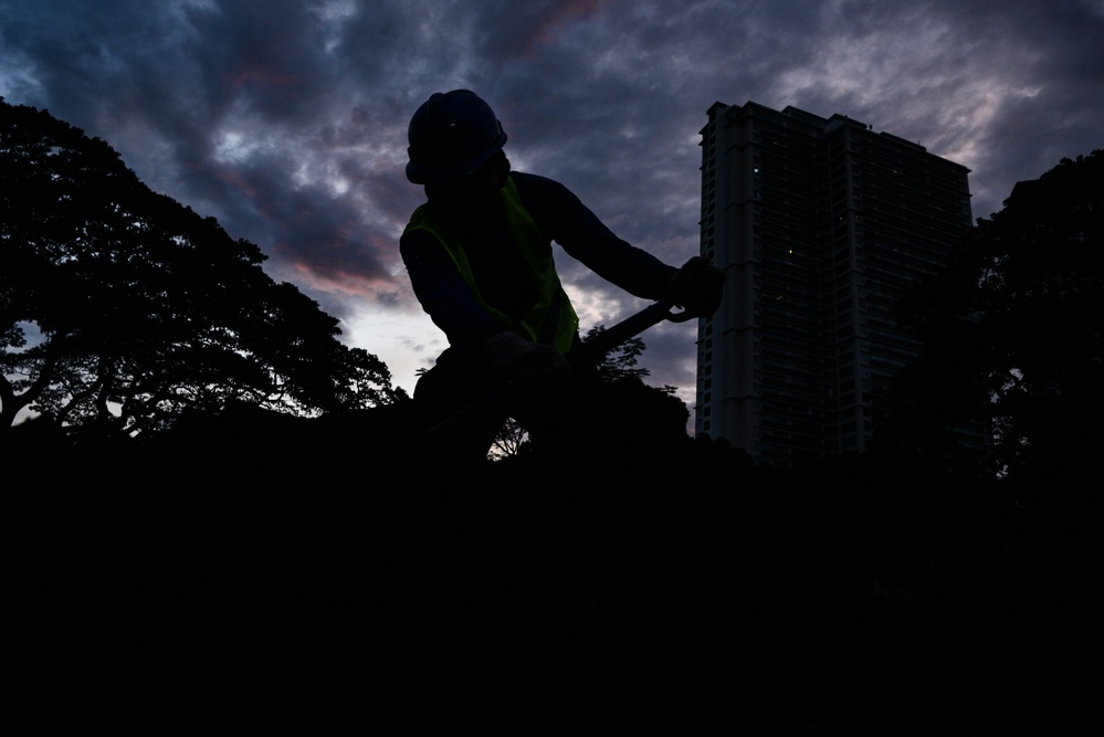 DPAA and ABMC Personnel Conduct Disinterment Operations