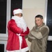 Santa visits the Powdiz US military community in Poland