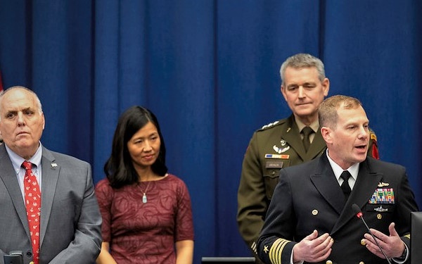 Naval Station Newport CO Accepts Boston City Proclamations