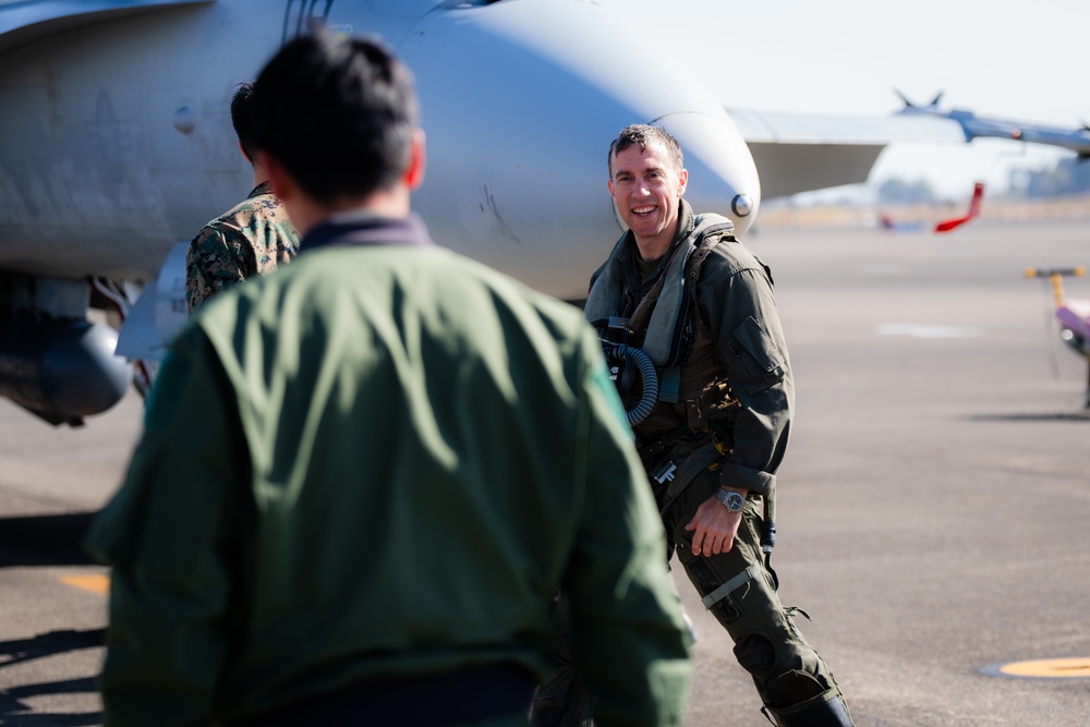 NATR 23: VMFA-232 touch down at Nyutabaru Air Base