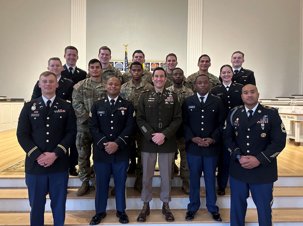 Garrison Commander Addresses Local ROTC Program