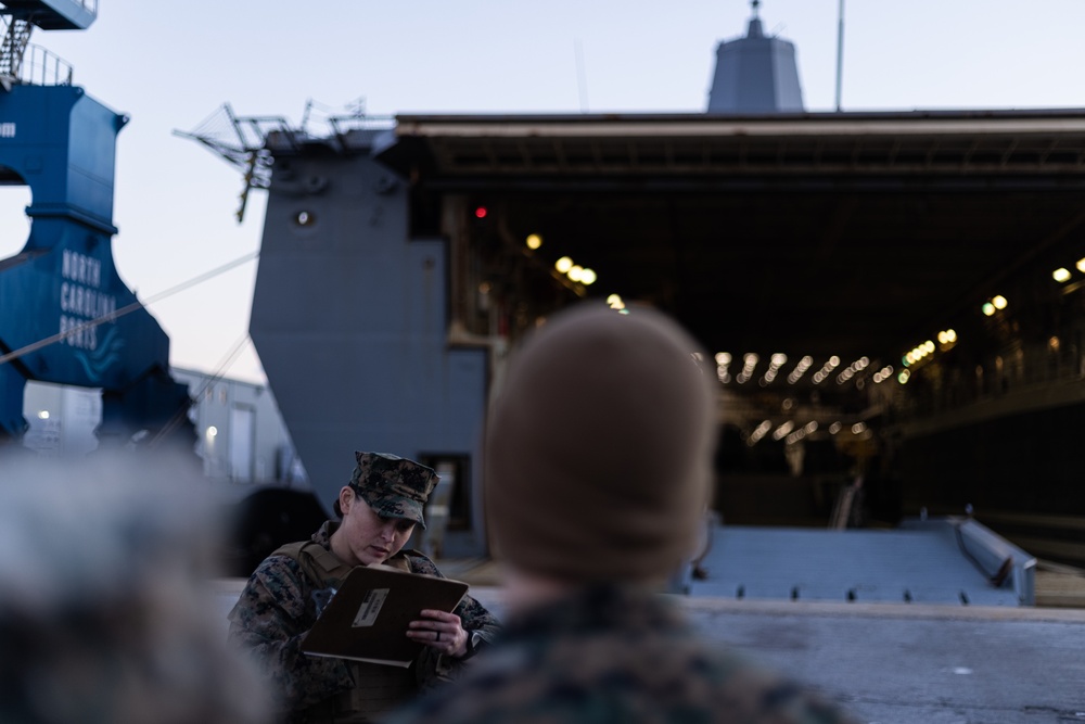 24th MEU Command Element Embarks USS New York