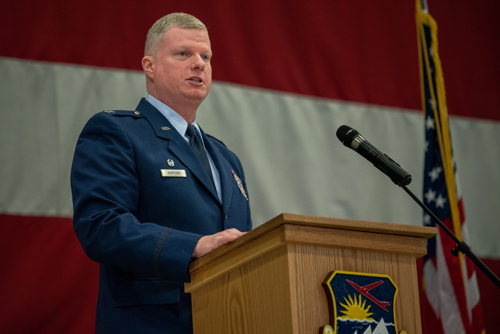 142nd Wing holds change of command ceremony