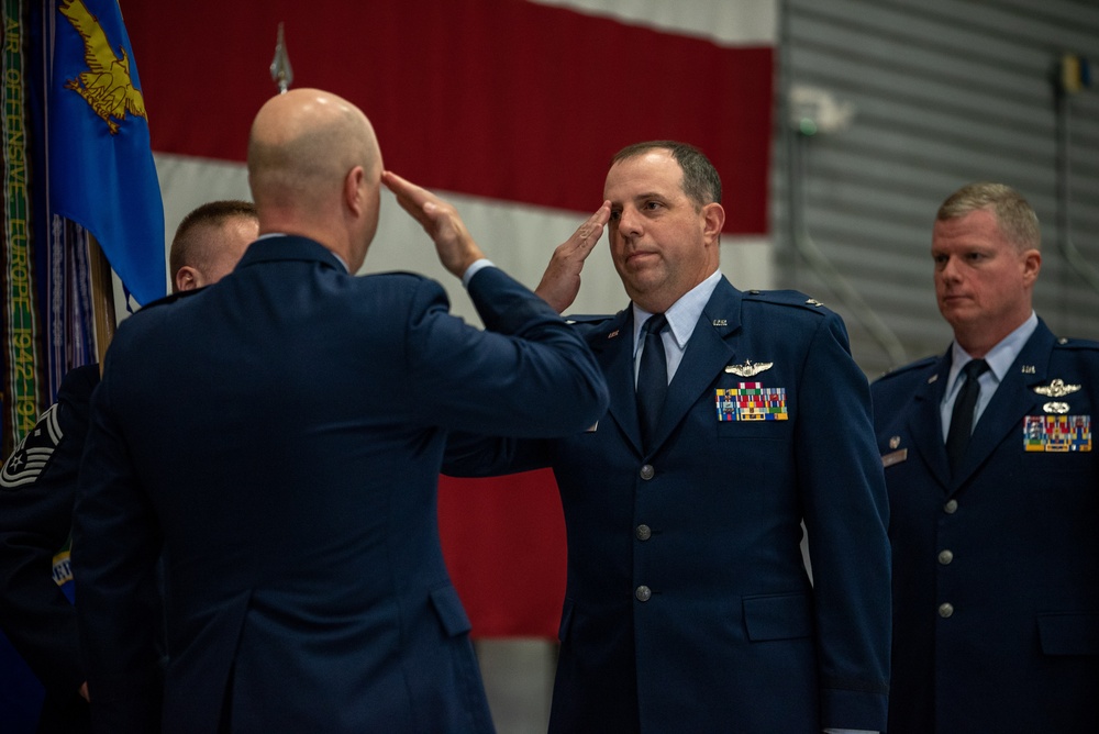 142nd Wing holds change of command ceremony