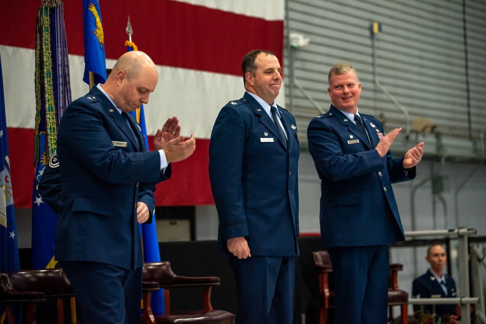 142nd Wing holds change of command ceremony