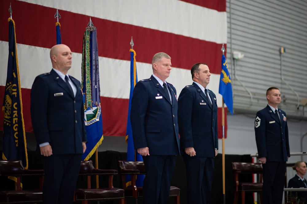 142nd Wing holds change of command ceremony