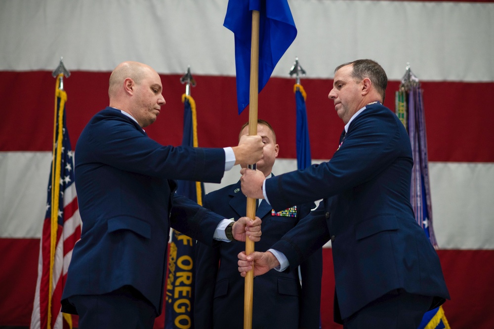 142nd Wing holds change of command ceremony