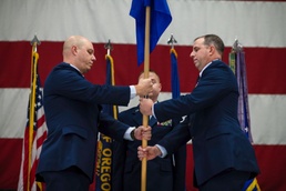 142nd Wing holds change of command ceremony