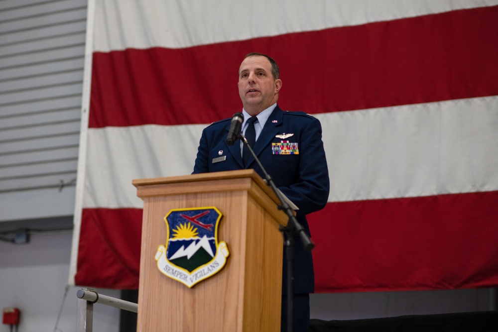 142nd Wing holds change of command ceremony