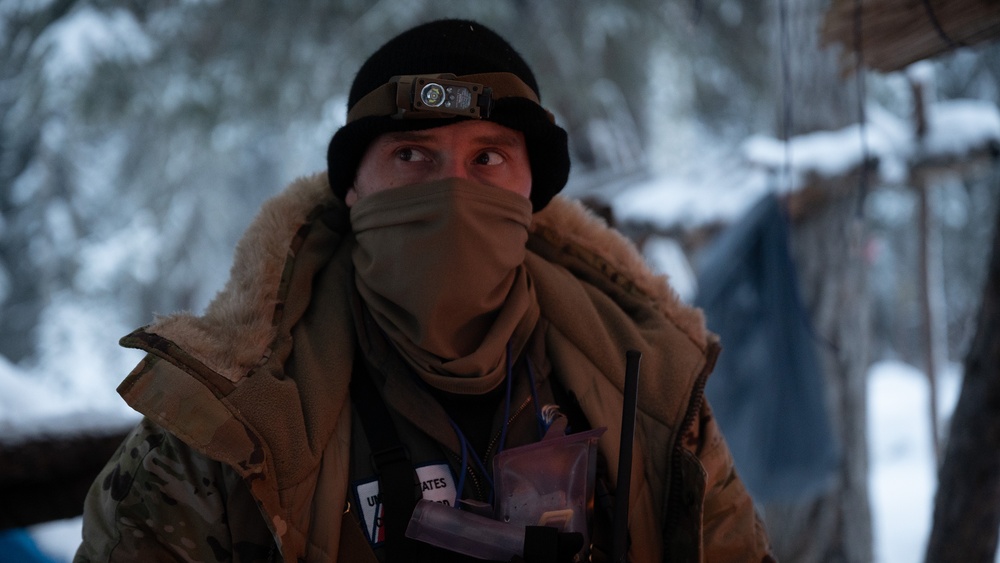 Service Members participate in Arctic Survival School on Eielson Air Force Base