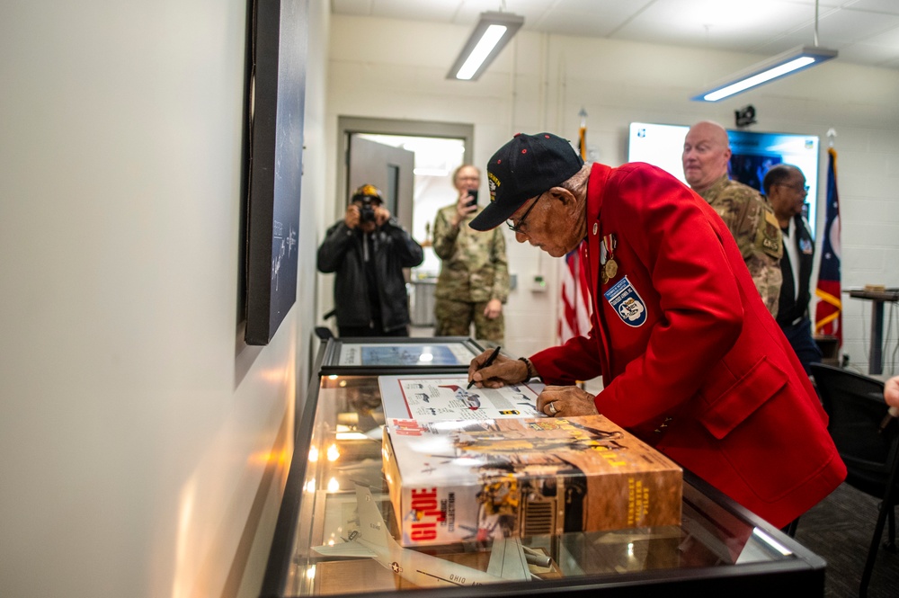 Tuskegee Airman returns to Lockbourne Air Force Base