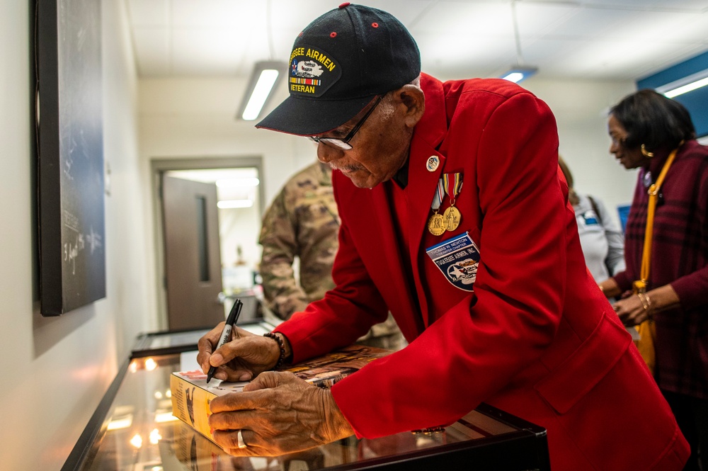 Tuskegee Airman returns to Lockbourne Air Force Base