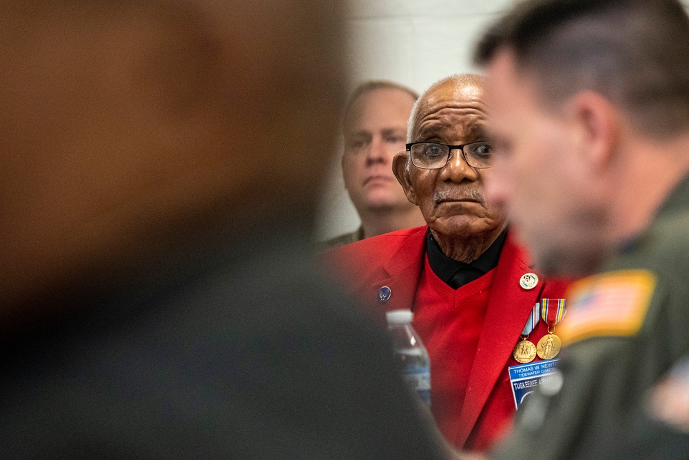 Tuskegee Airman returns to Lockbourne Air Force Base