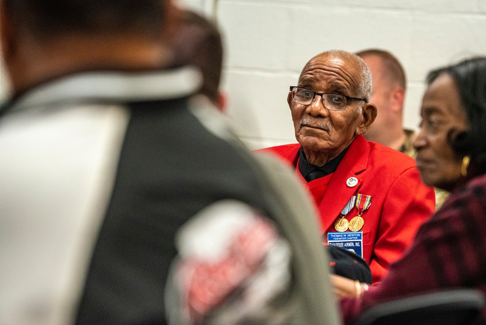 Tuskegee Airman returns to Lockbourne Air Force Base