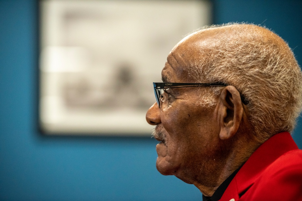 Tuskegee Airman returns to Lockbourne Air Force Base