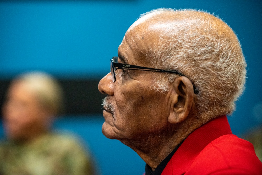 Tuskegee Airman returns to Lockbourne Air Force Base