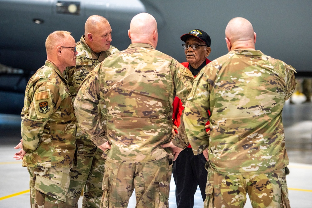 Tuskegee Airman returns to Lockbourne Air Force Base