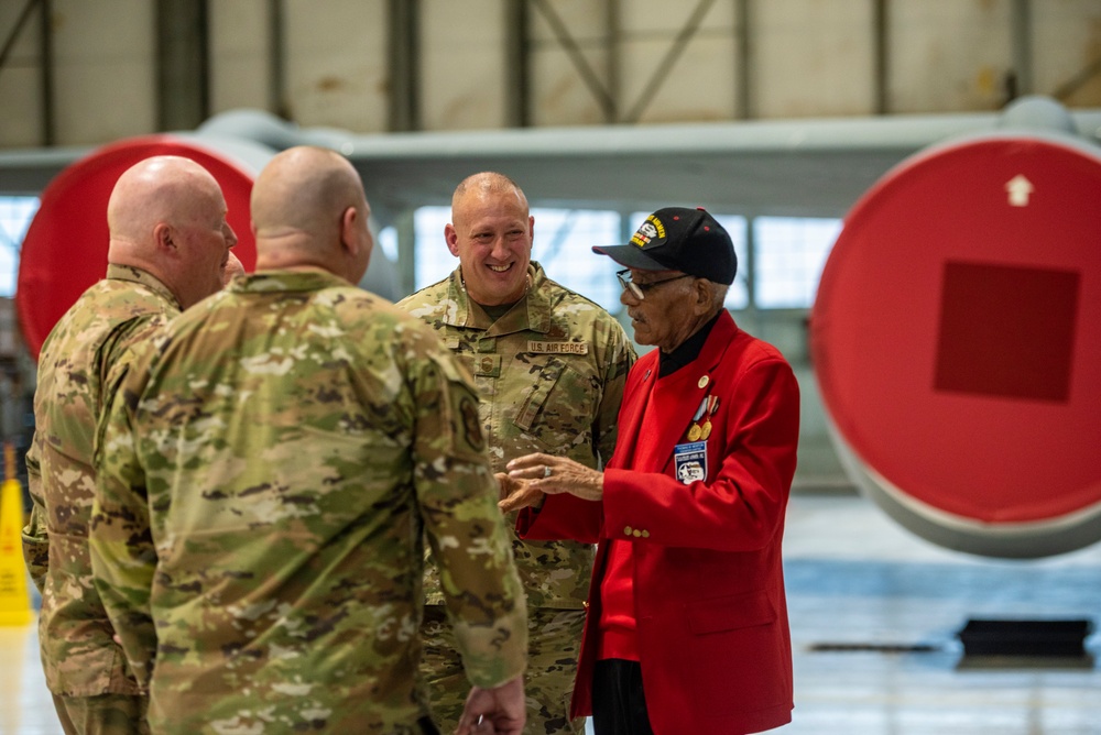 Tuskegee Airman returns to Lockbourne Air Force Base