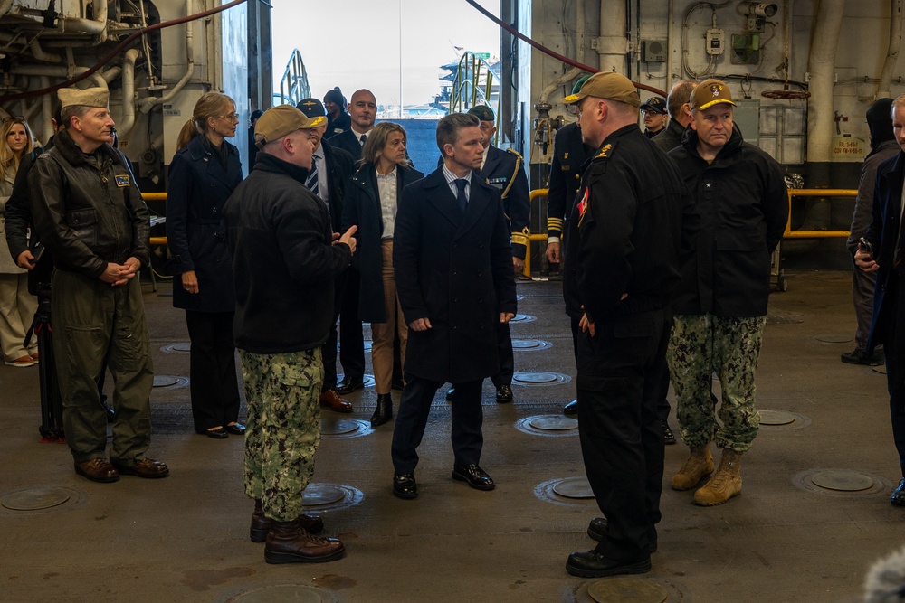 Sweden Minister of Defence Visits USS Iwo Jima