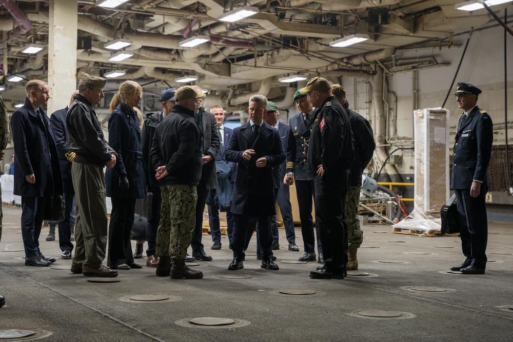 Sweden Minister of Defence Visits USS Iwo Jima