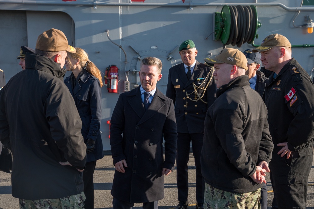 Sweden Minister of Defence Visits USS Iwo Jima