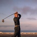 Abraham Lincoln Sailors golf on the flight deck