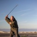 Abraham Lincoln Sailors golf on the flight deck