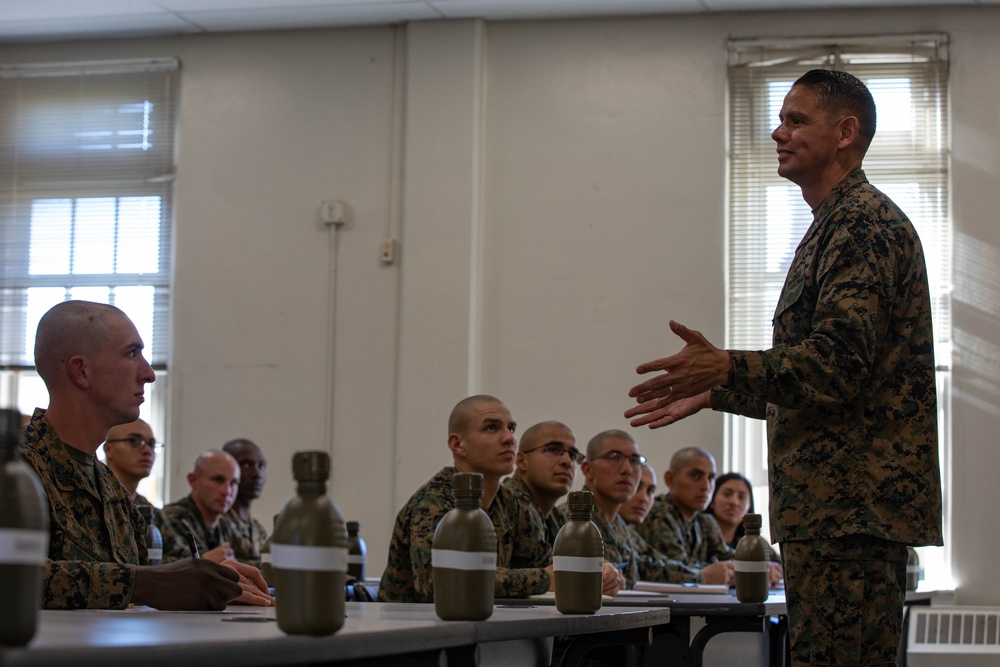 Sergeant Major of the Marine Corps visits MCRDSD