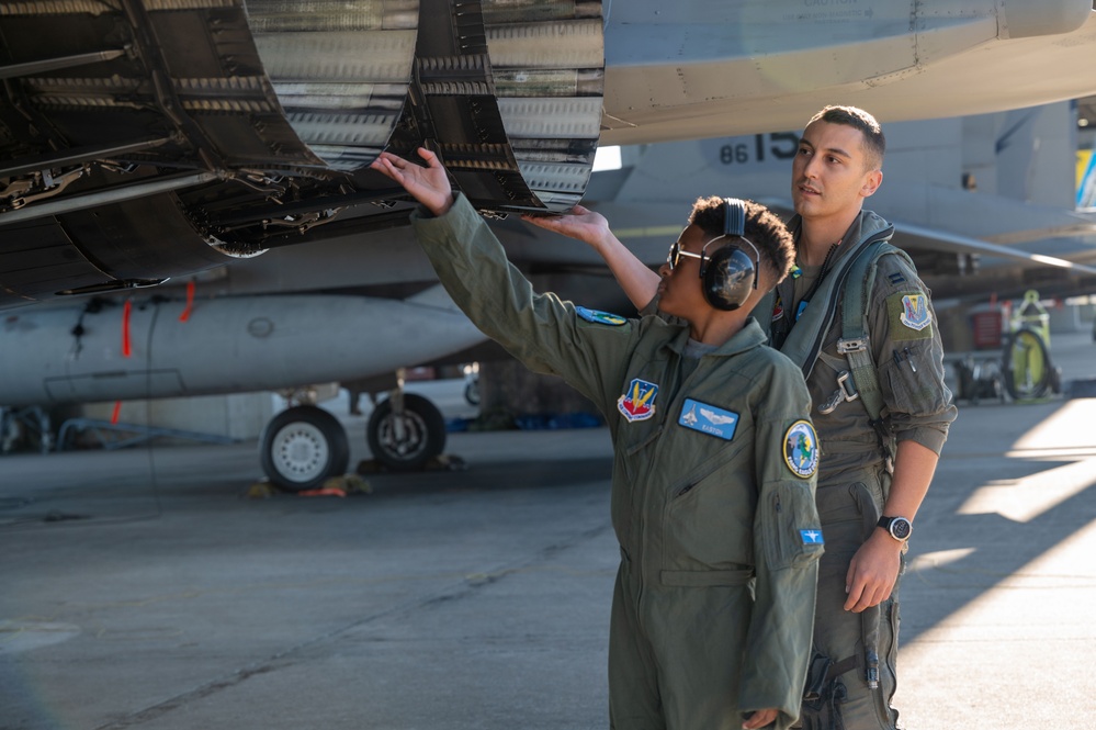 125th Fighter Wing fulfills wish to become fighter pilot for a day