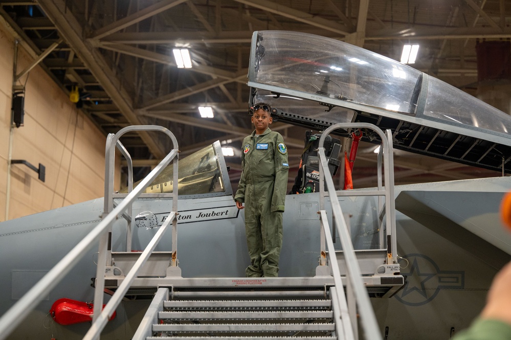 125th Fighter Wing fulfills wish to become fighter pilot for a day