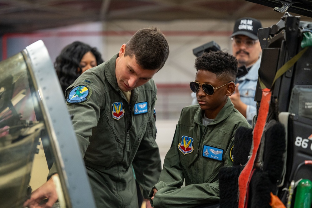 125th Fighter Wing fulfills wish to become fighter pilot for a day