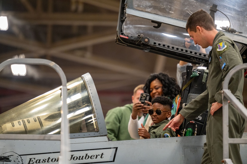 125th Fighter Wing fulfills wish to become fighter pilot for a day