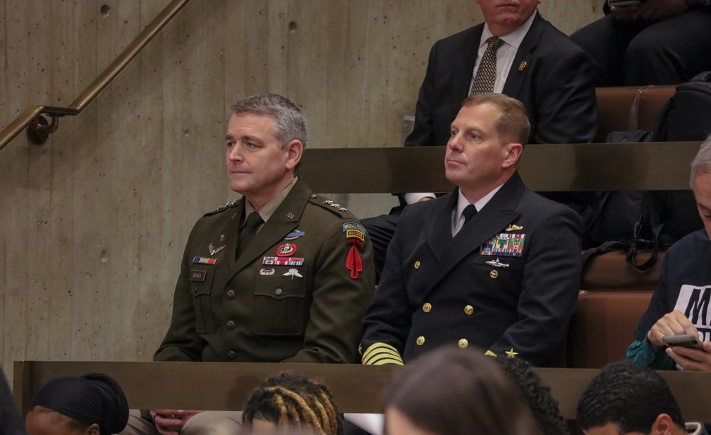 United States Special Operations Commanding General Lt. Gen. Jonathan Braga and US Navy Capt. Henry Roenke Attend Boston City Council 'Army and Navy Day' Proclamation