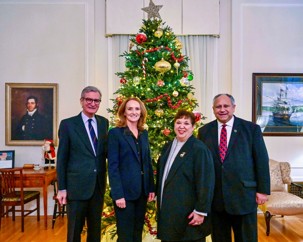 Secretary of the Navy Carlos Del Toro and His Excellency Santiago Cabanas, Ambassador of Spain to the United States, Tour United States Naval Academy (USNA)