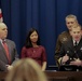 U.S. Army Special Operations Commanding General Lt. Gen. Jonathan Braga and U.S. Navy Capt. Roenke address the Boston City Council on the Army and Navy Day Proclamation