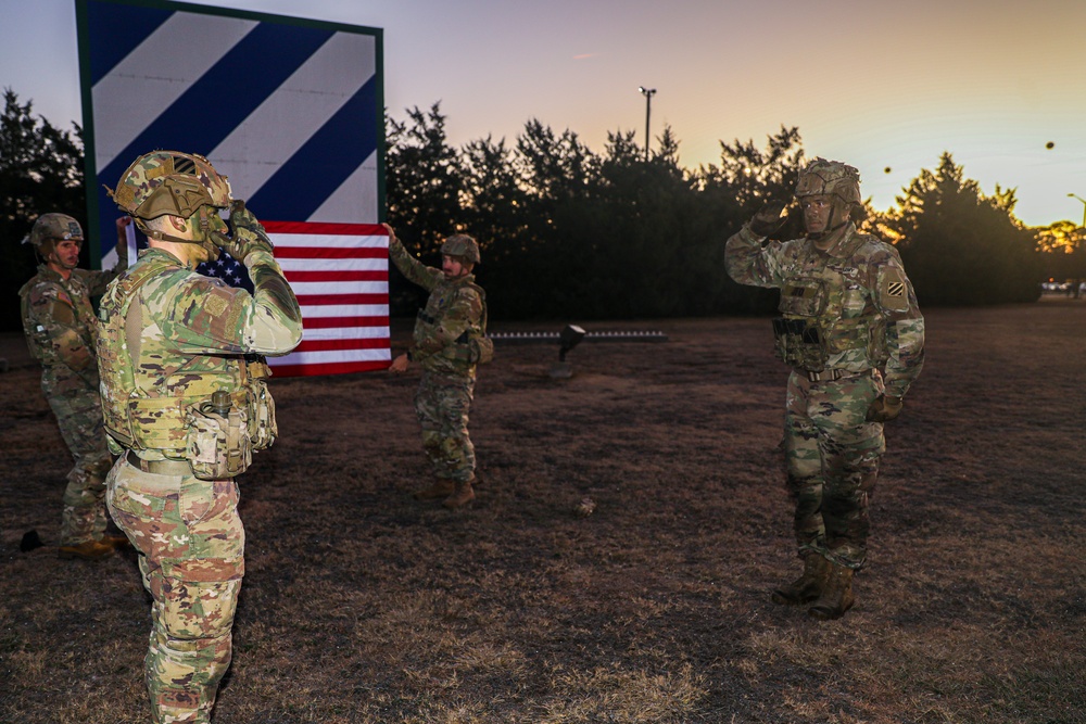 Soldiers Honor the History of 3rd ID during a Physical Training Event and Reenlistment Ceremony