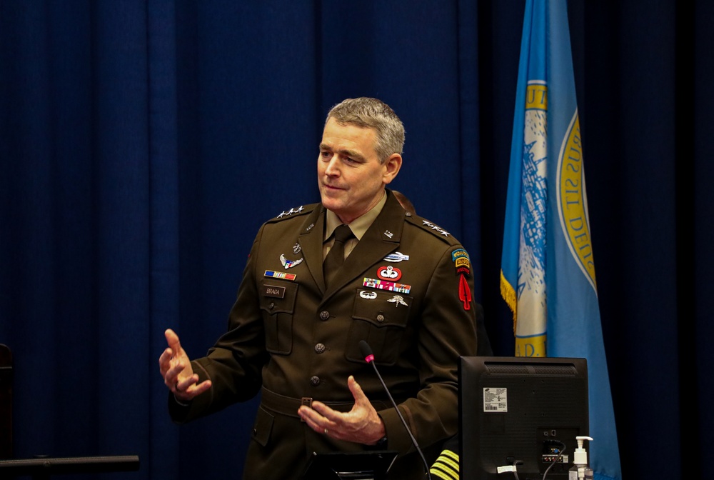 United States Army Special Operations Commanding General Lt. Gen. Jonathan Braga Addresses the Boston City Council for the 'Army and Navy Day' Proclimation