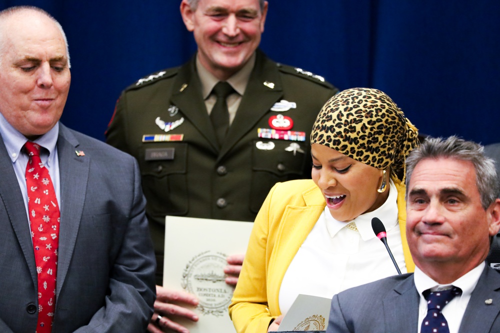 Boston City Councilor Addresses Boston City Council in honor of 'Army and Navy Day' Procilmation