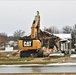 Continued building demolition in Fort McCoy’s 1600 block makes way for more transformation by construction