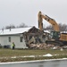 Continued building demolition in Fort McCoy’s 1600 block makes way for more transformation by construction