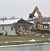Continued building demolition in Fort McCoy’s 1600 block makes way for more transformation by construction