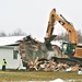 Continued building demolition in Fort McCoy’s 1600 block makes way for more transformation by construction